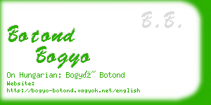 botond bogyo business card
